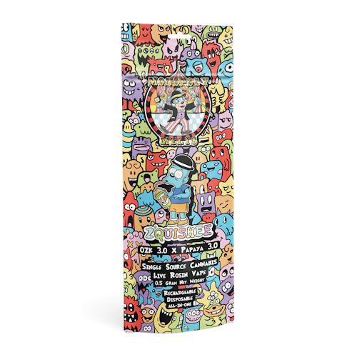 Monopoly Melts - .5g Live Rosin Disposable - Z'quishee