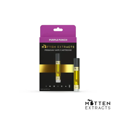 Mitten Extracts - 1g Cart - Purple Punch (I) - CARTRIDGES by Mitten Extracts at King of Budz