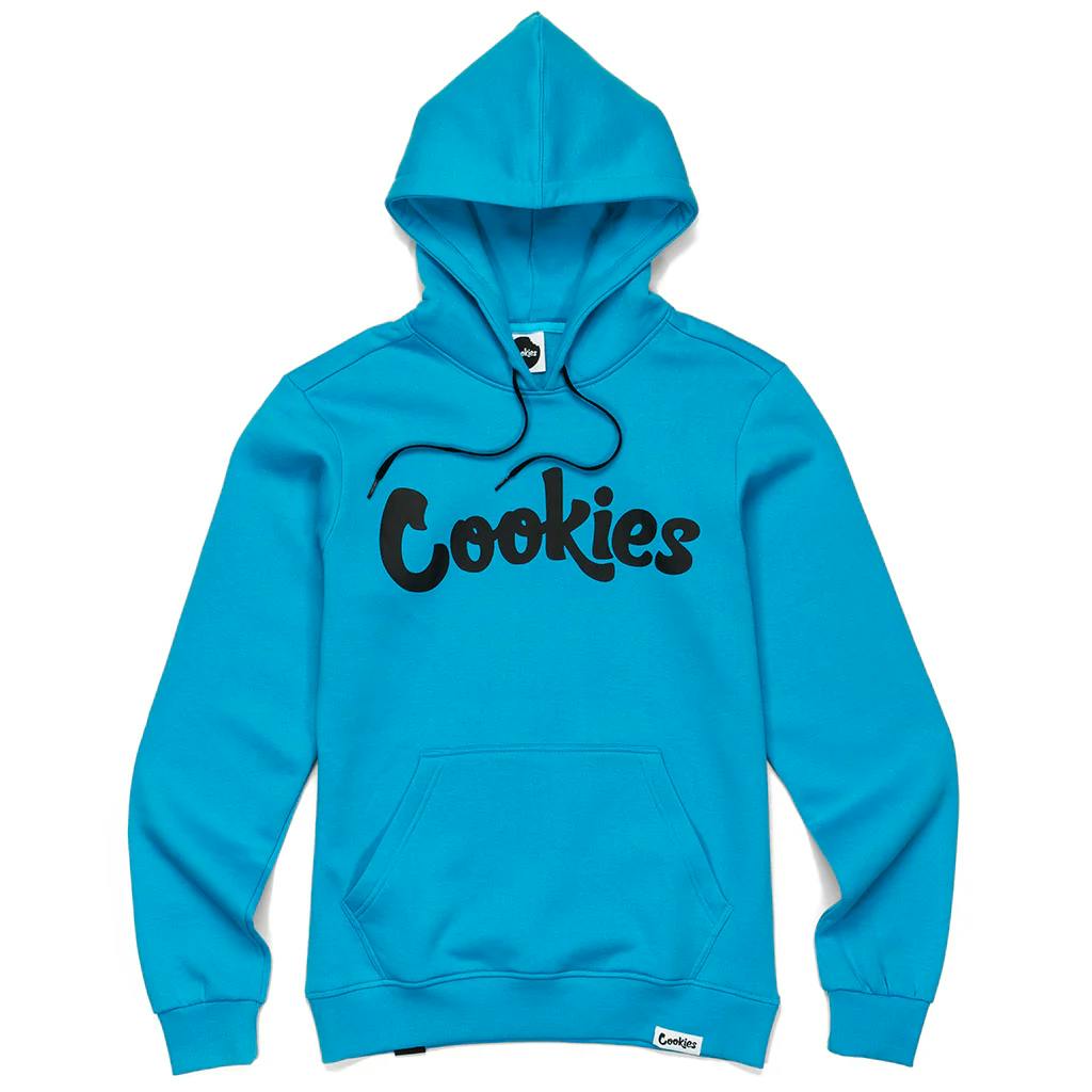 Cookies | Blue Hoodie | Black Script | Small