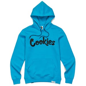 Cookies | Blue Hoodie | Black Script | Small