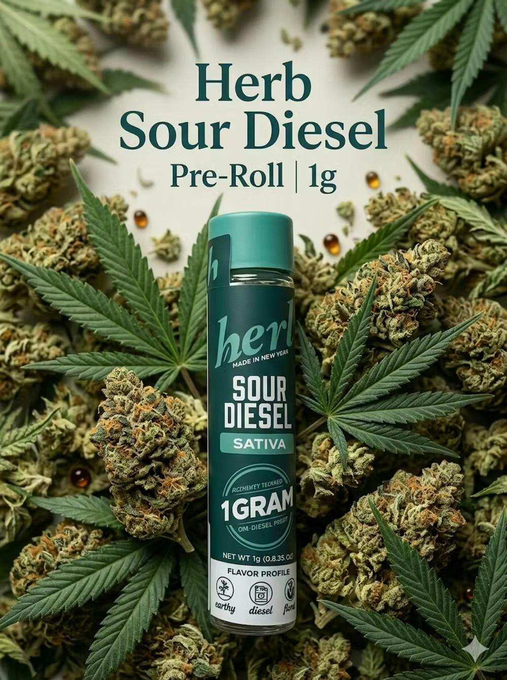 Product: Herb | Sour Diesel | Pre-Roll