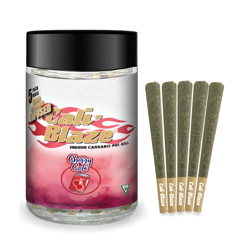 Cali-Blaze - 5-Pack .7g Infused Prerolls - Cherry Cola