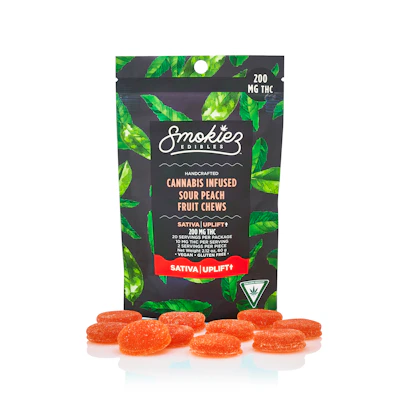 Smokiez - 200mg Gummies - Sour Peach (Sativa)