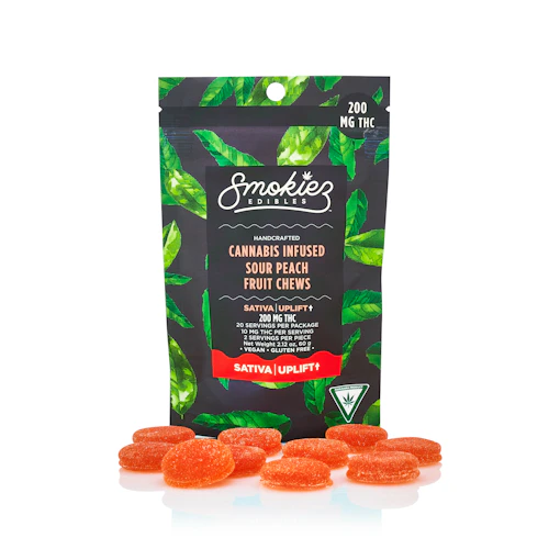 Smokiez - 200mg Gummies - Sour Peach (Sativa)