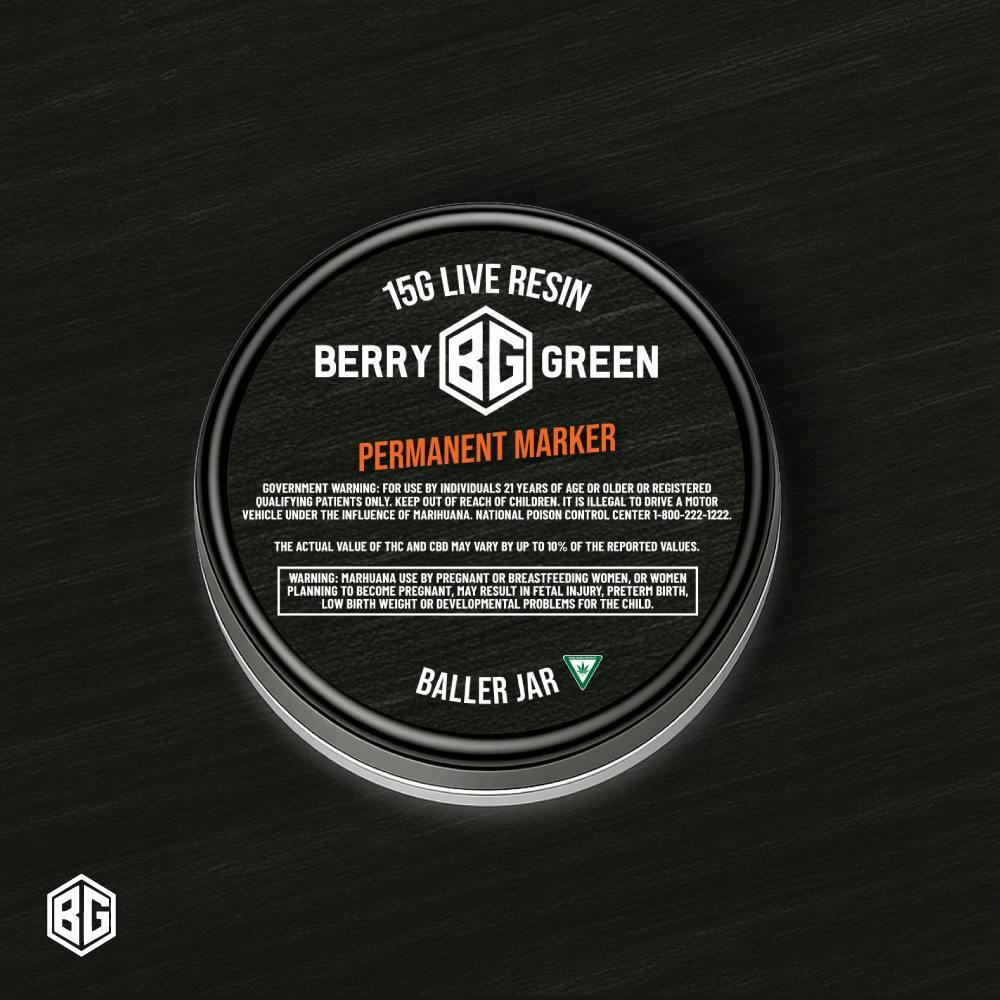 Berry Green | Permanent Marker | 15g Live Resin