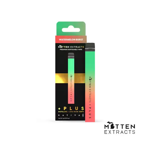 Watermelon Burst Mitten +PLUS Disposable | 1g-1