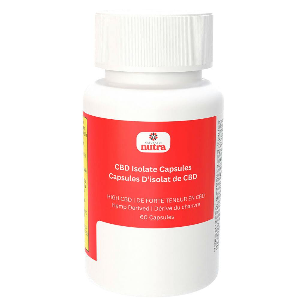 Naturally nutra - cbd isolate capsules - 60 caps