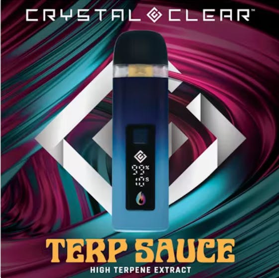 Disposable Vape | Crystal Clear HyperBlast | Triangle Cake [Terp Sauce] |  1g