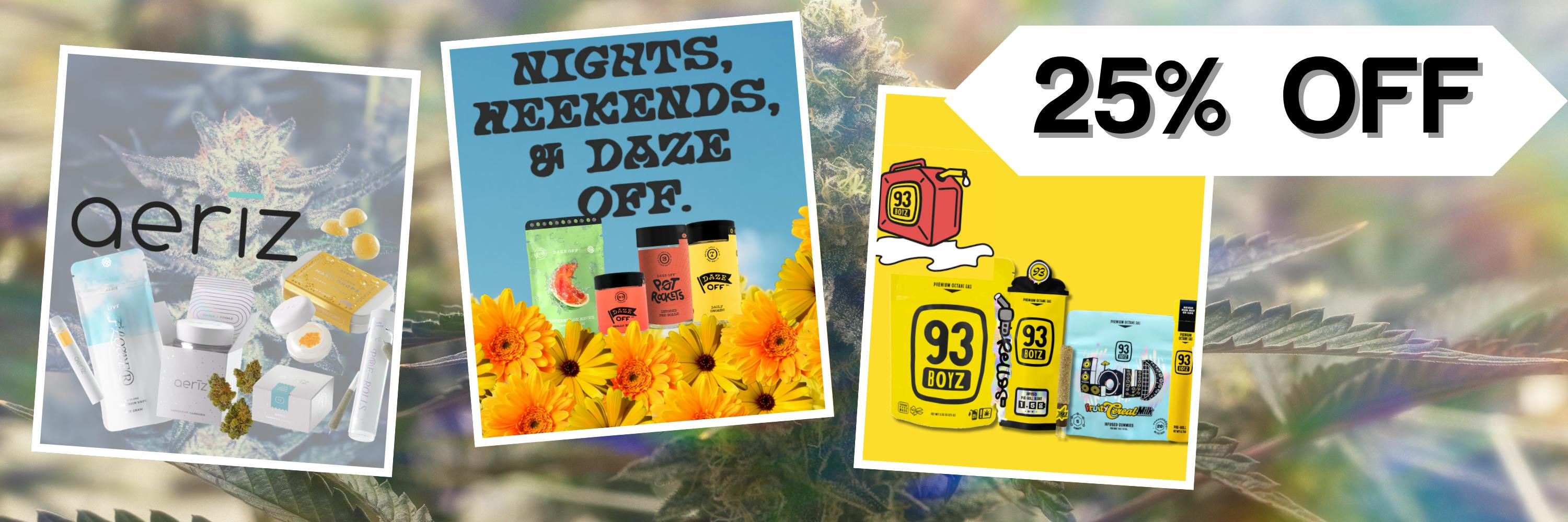 aeriz brands twenty five percent off