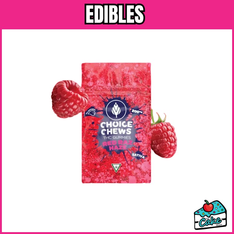 Choice - 200MG Gummies - Red Raz Haze