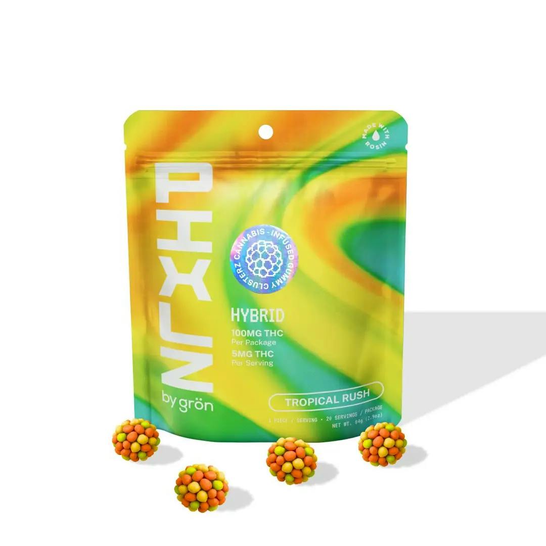 PIXLZ - 100mg Rosin Nerd Gummies - Tropical Rush