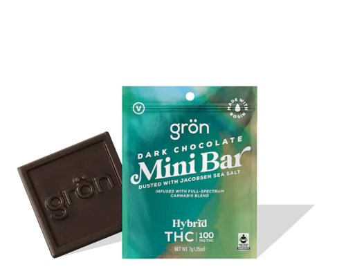 Grn – Dark Chocolate High-Dose Mini Bar – 100mg-1