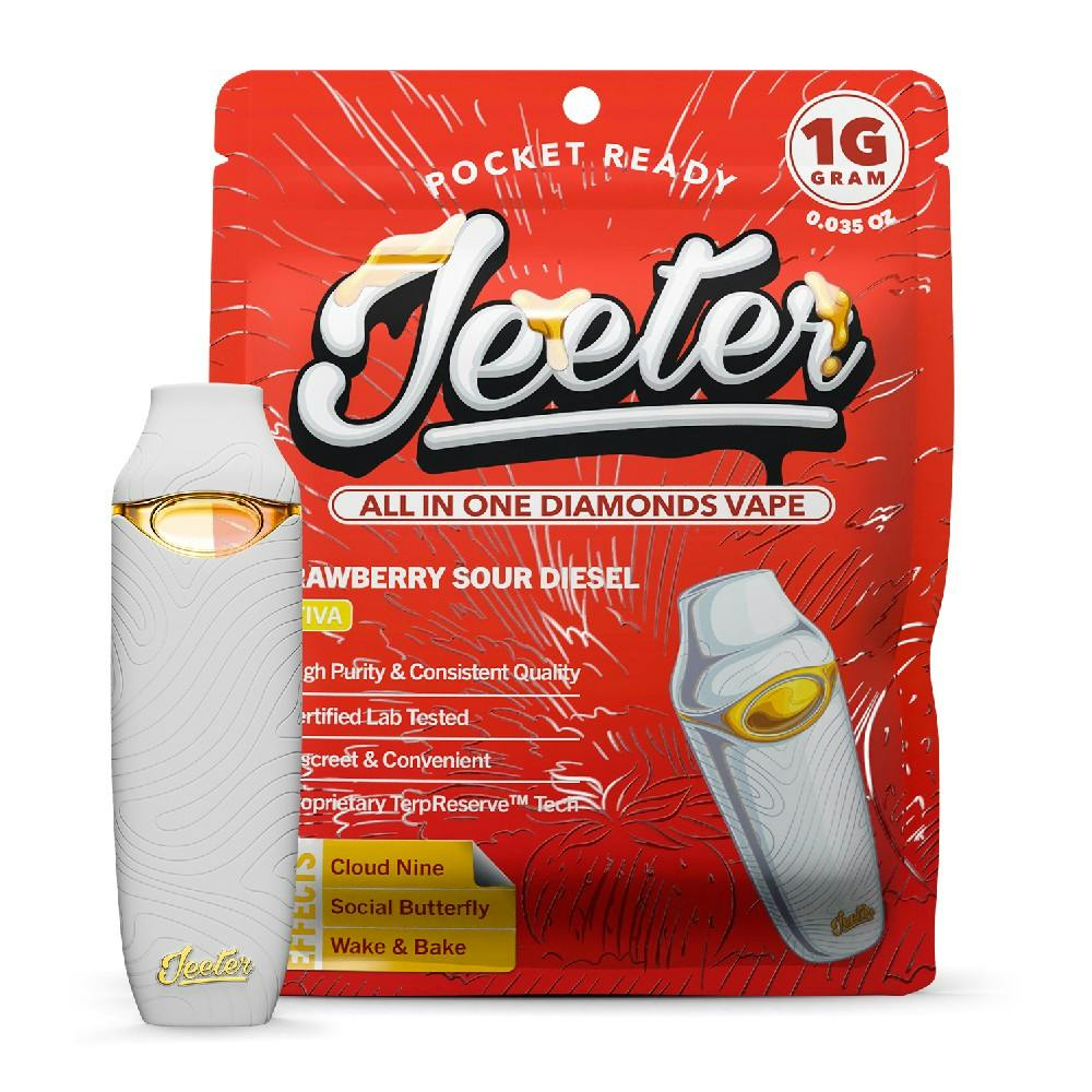 Product: JEETER | STRAWBERRY SOUR DIESEL | LIQUID DIAMOND DISPOSABLE SATIVA