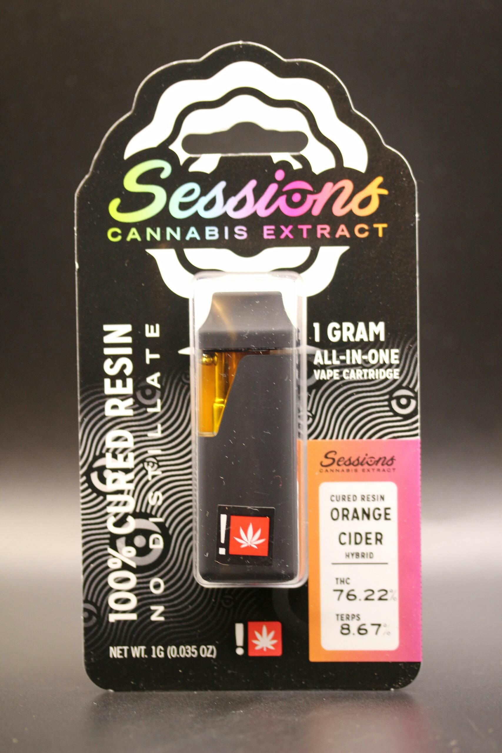 Jealousy Cured Resin DISPOSABLE Cartridge (Sessions) 1g Vaporizers |  Sessions |
