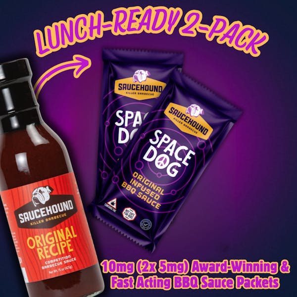 Space Dog Infused BBQ Sauce | Original | 10mg pk | SAUCEHOUND
