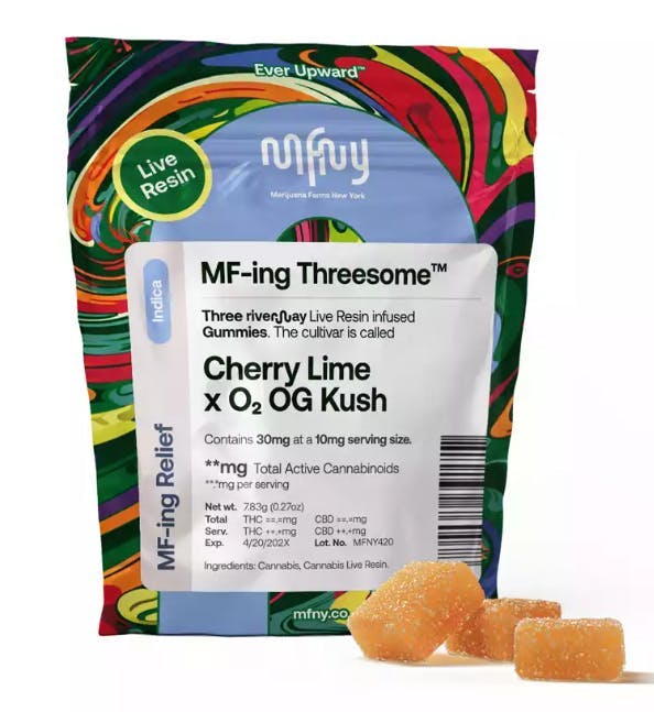 MFNY - 35mg Live Resin Gummies - Cherry Lime x 02 OG Kush
