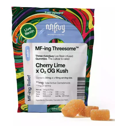 MFNY - 35mg Live Resin Gummies - Cherry Lime x 02 OG Kush - EDIBLES by MFNY at King of Budz