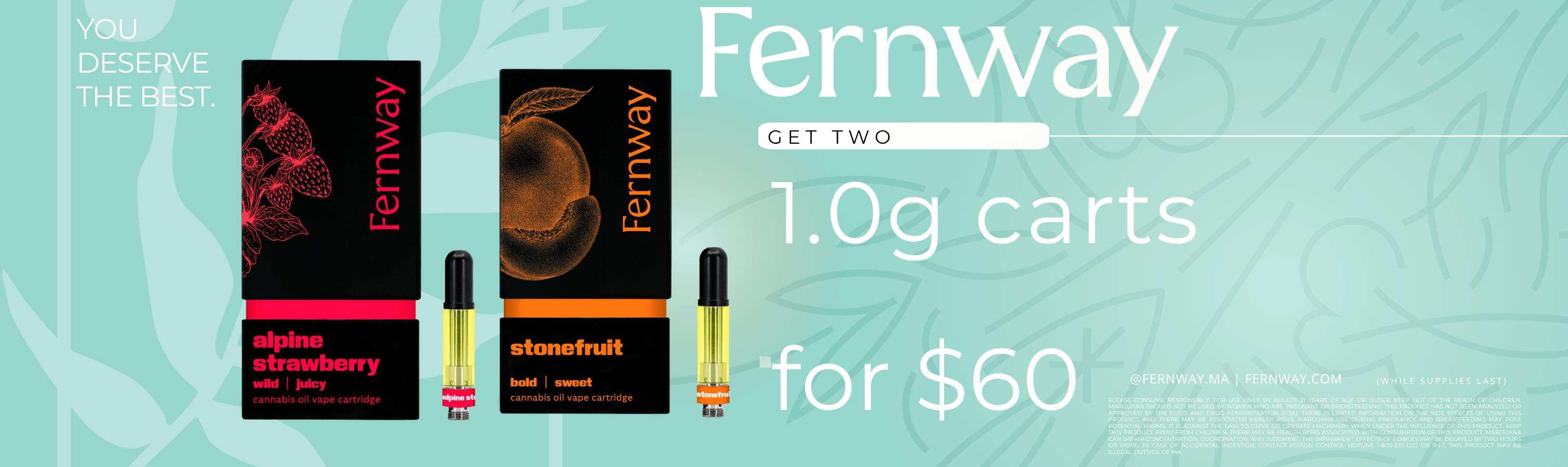 fernway, deals on fernway, carts, cheap carts, good carts, cartridges, deals on carts, cartridge deals, thc carts, weed pens, fernway promo
