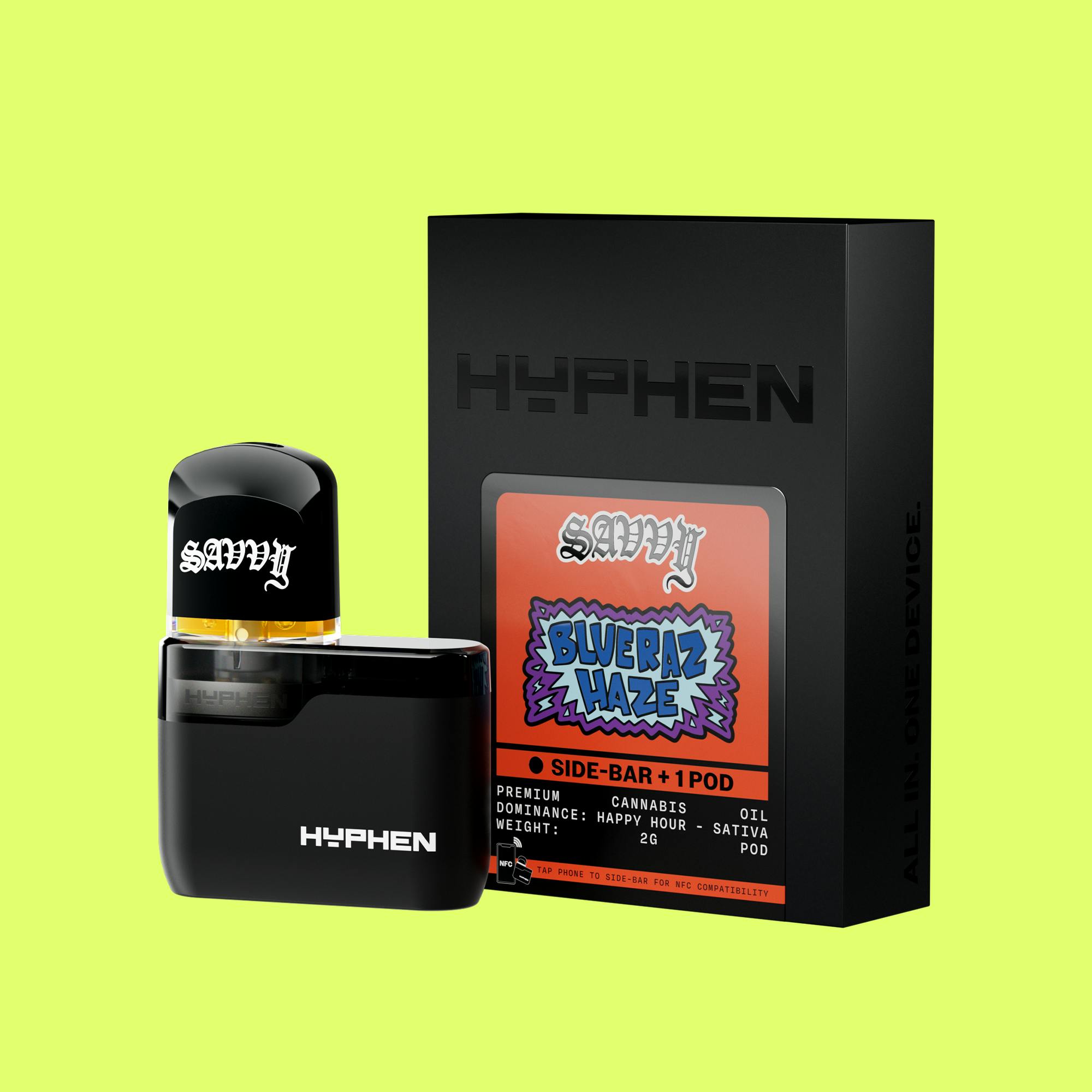 Savvy Hyphen 2g Pod - Blue Raz Haze & Battery Kit