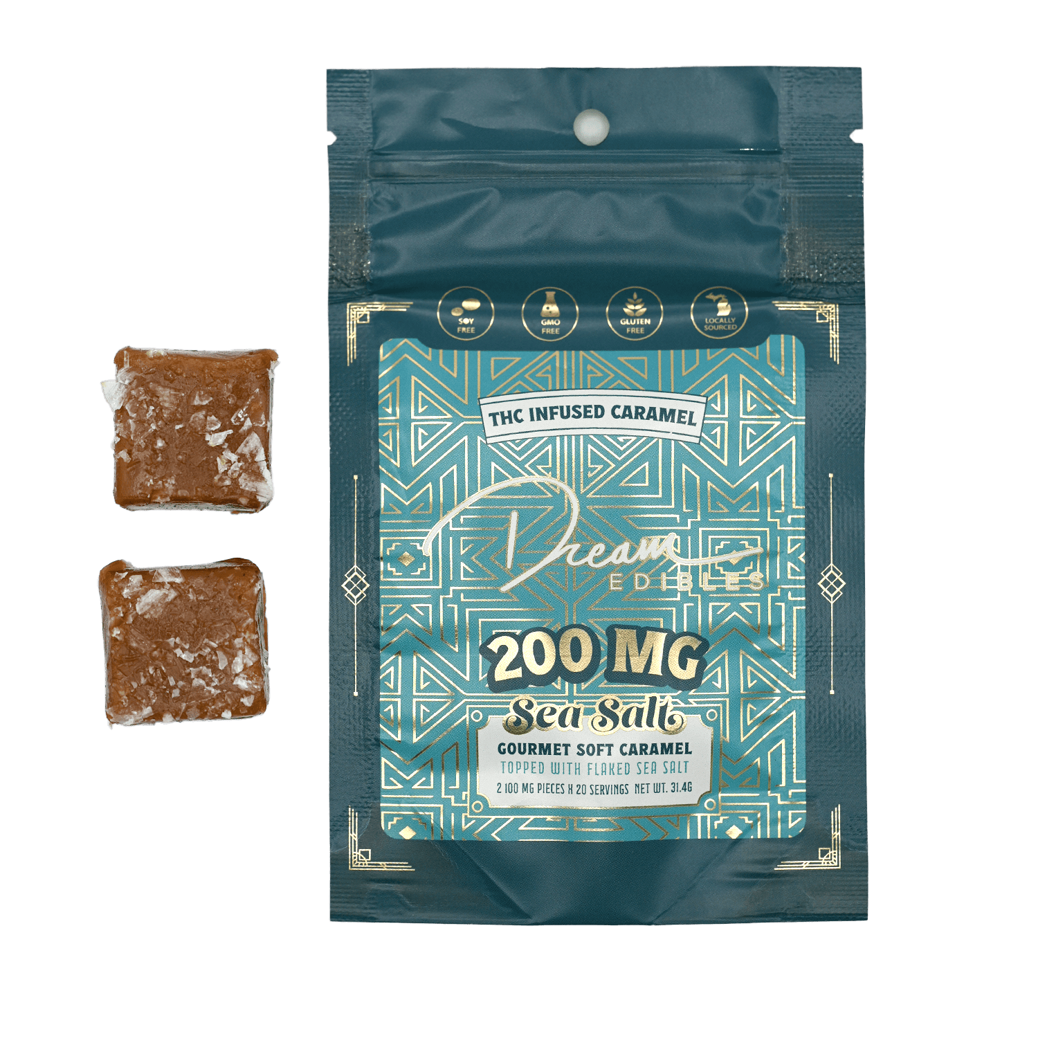 Dream - 200mg Caramel - Sea Salt 2pk