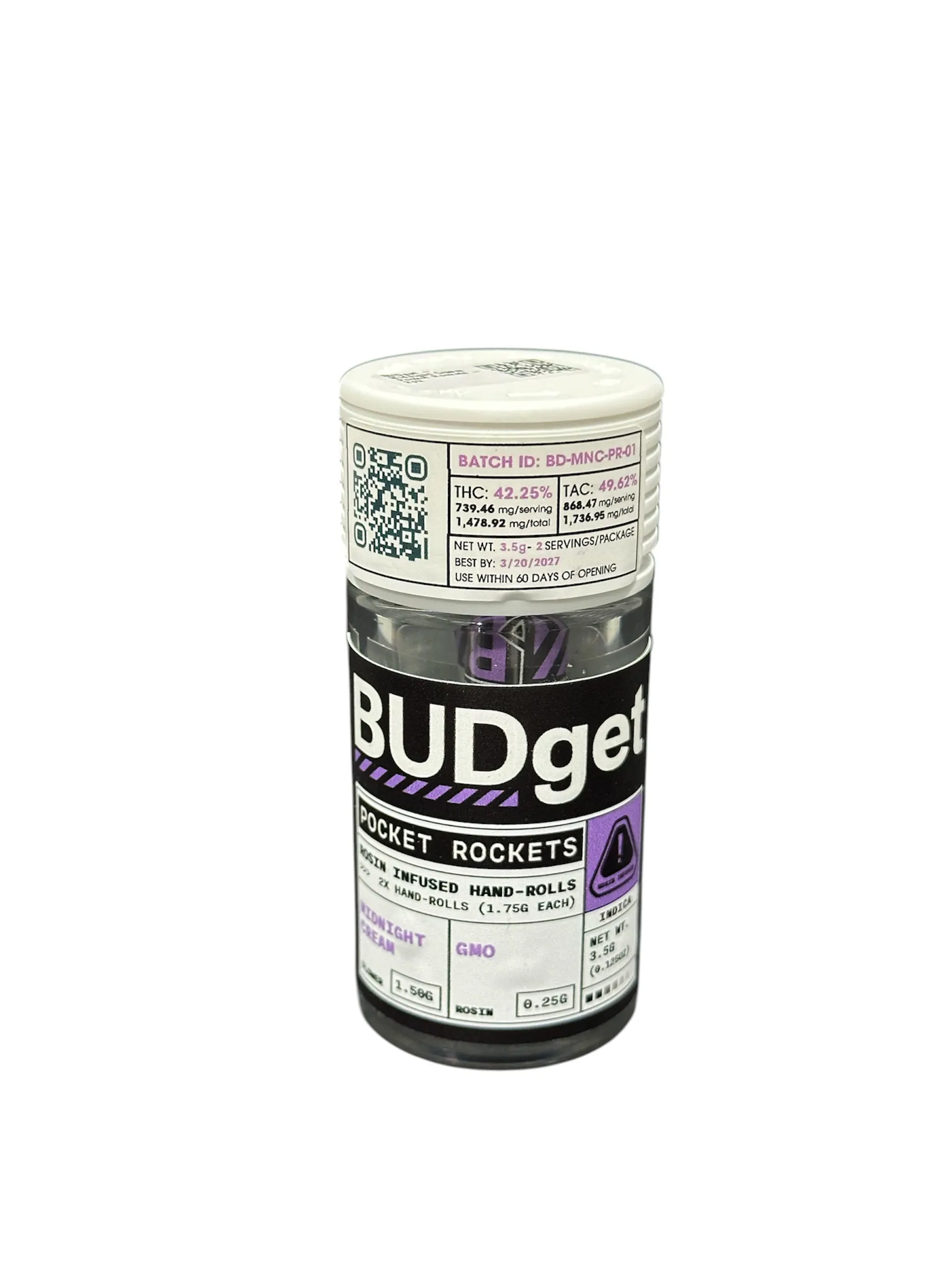 Midnight Cream Pocket Rockets - 2pk | Ozone Park, NY Dispensary
