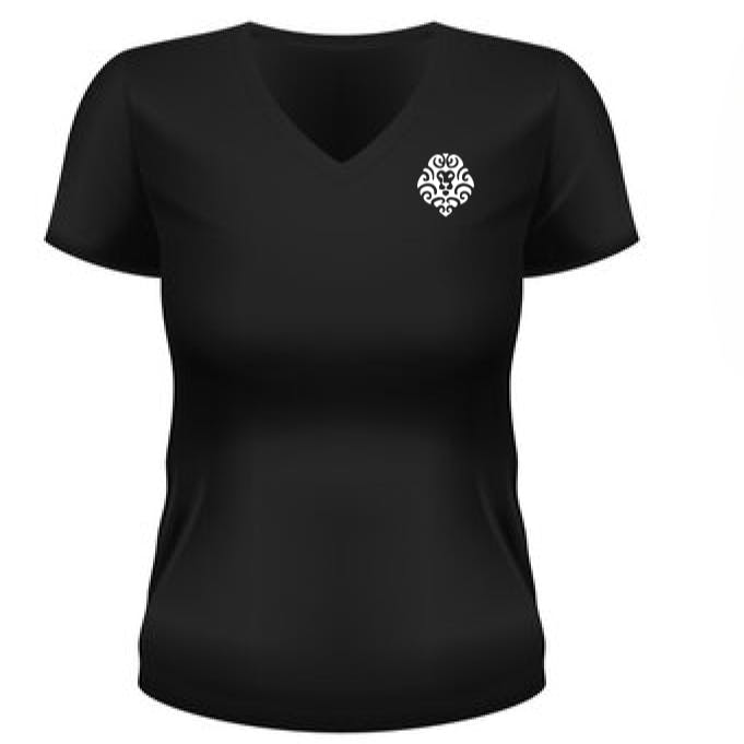 Photo of Women’s Perfect Tri V-Neck Tee (Big Circle) – Black – S – The Heritage Club