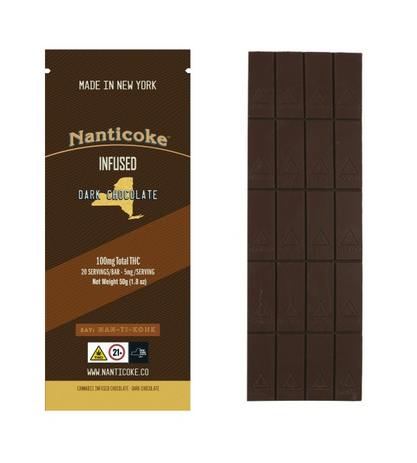 Infused Dark Chocolate Bar | 20 Pack | 100mg | Nanticoke | Raven's