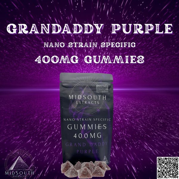 MidSouth Extracts Grandaddy Purple Strain Specific | Nano Gummies
