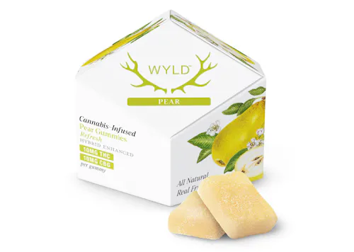 WYLD | Pear | 1:1 THC / CBG + Hybrid Enhanced Gummies | 10pk-1
