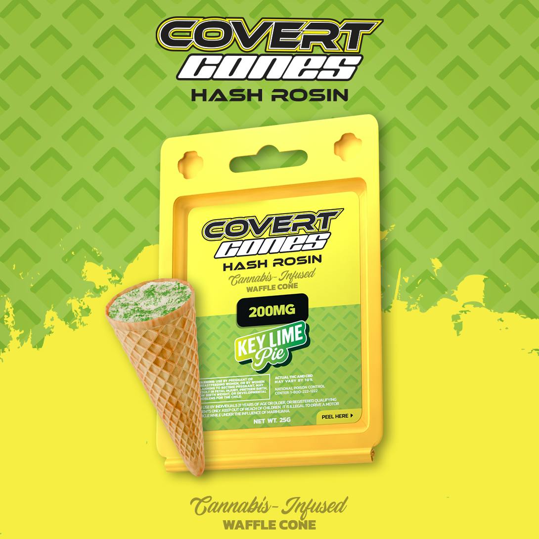 Covert Cups | Rosin Cones - 200mg - Key Lime Pie