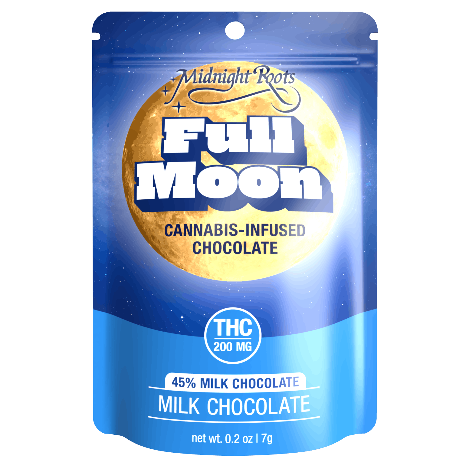Midnight Roots | Full Moon - 200mg - Milk Chocolate
