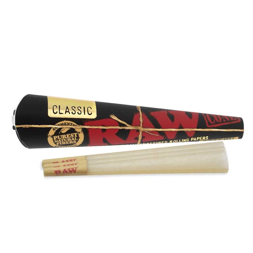 Raw - Black King Size Cones 3pk