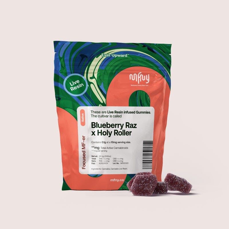 MFNY | Blueberry Raz x Holy Roller | Live Resin | 100mg | 10ct