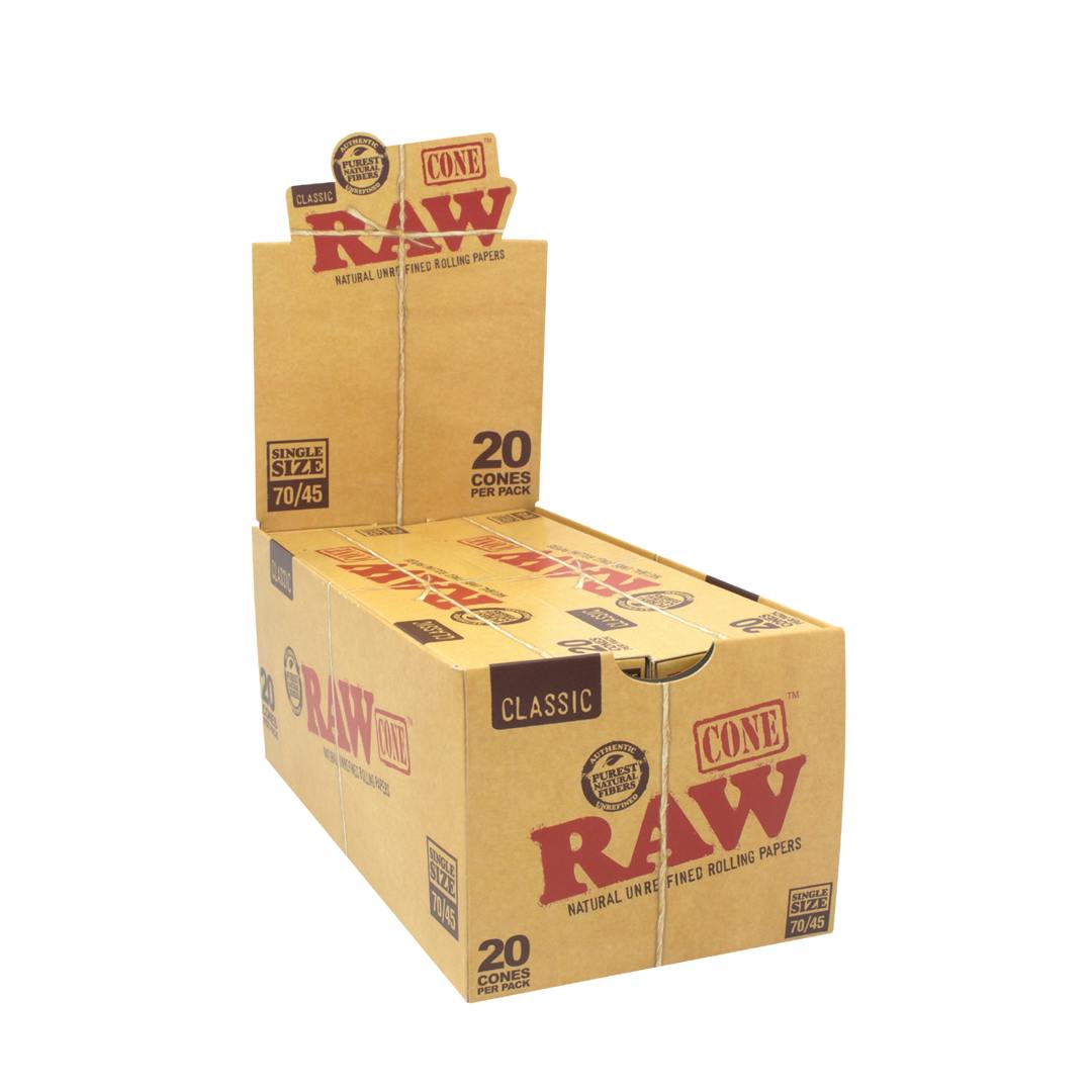 Raw Classic Cones 20 pk 1 1/4