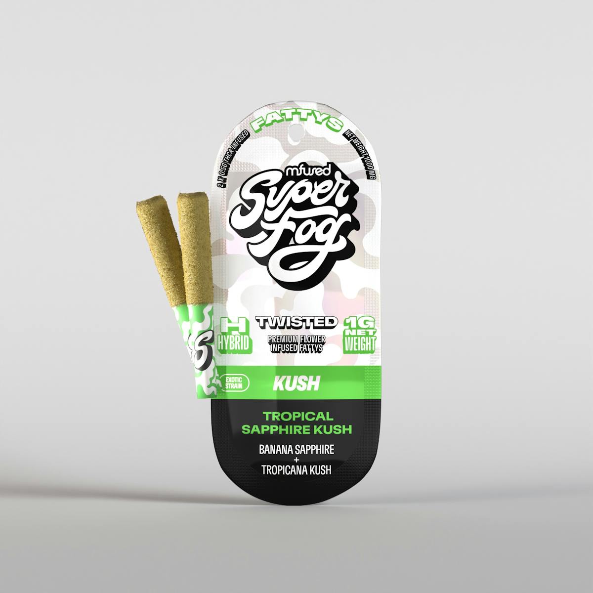 Photo of Mfused Fire Fattys Tropical Sapphire Kush Infused Prerolls x 2pk