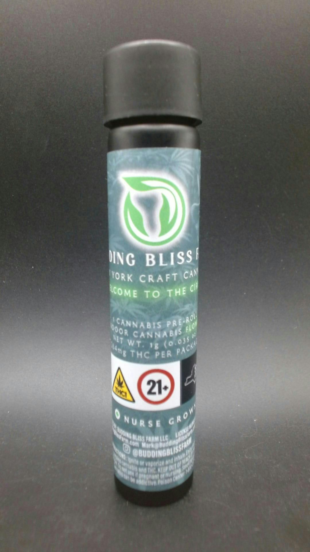 Budding Bliss Farm Mac Stomper Pre-Roll — Budding Bliss Farm cannabis product at ZenZest