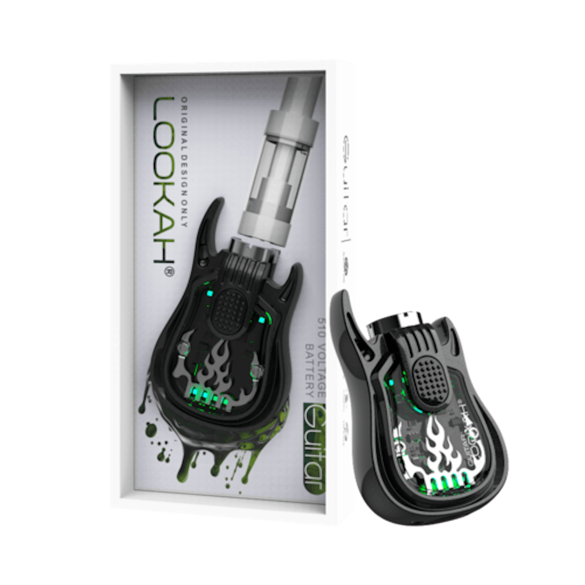 Image of Lookah Guitar 510 Thread Vape Battery | Black