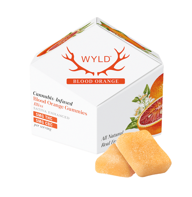 Product WYLD - Blood Orange 1:1 THC:CBC Gummies (100mg 10pk)