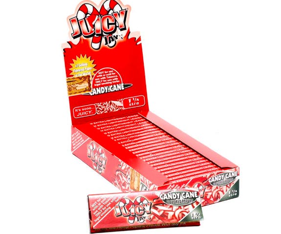 Cigarette Paper : Juicy Jay's 1.25 - Candy Cane
