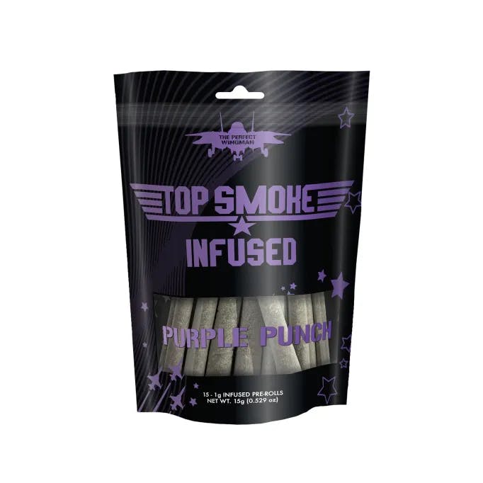 Top Smoke - 15-Pack 1g Infused Prerolls - Purple Punch