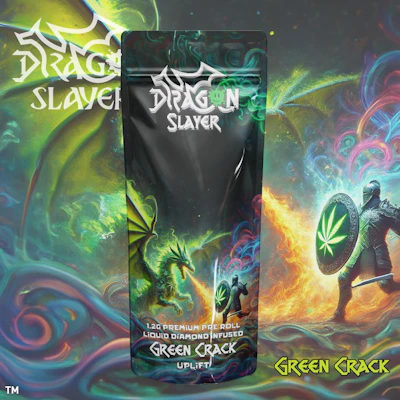 Dragon Slayer - 1.2g Infused Preroll - Green Crack