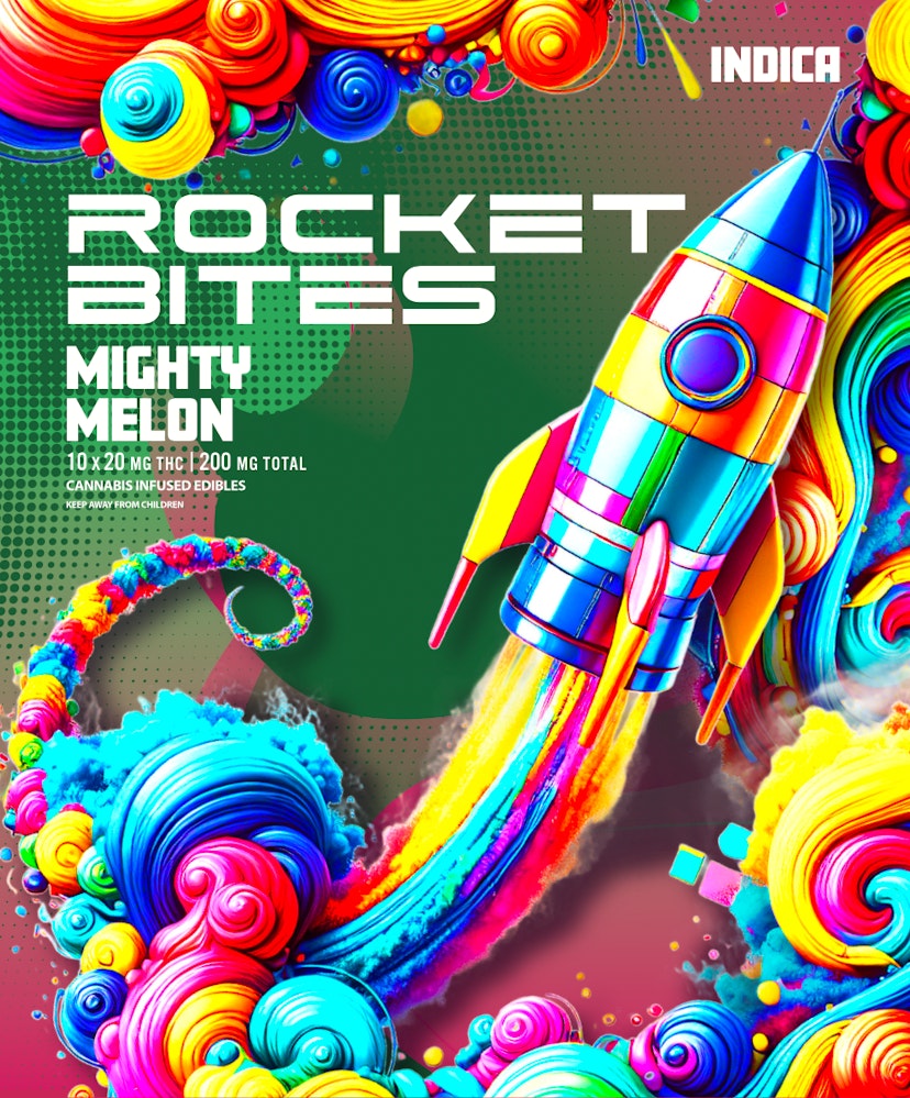 Rocket Bites | Gummies - Mighty Melon - 200mg