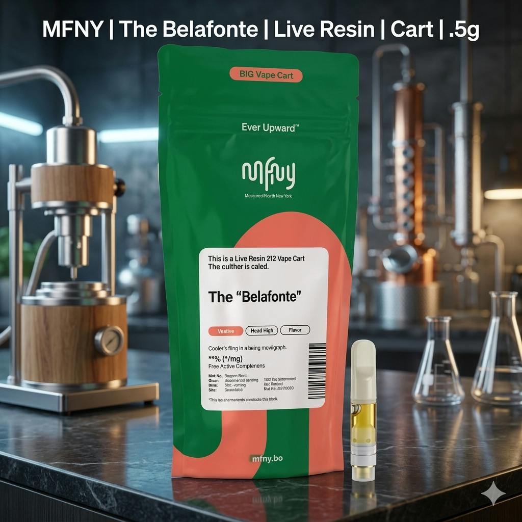 Product MFNY | The Belafonte | Live Resin | Cart | .5g