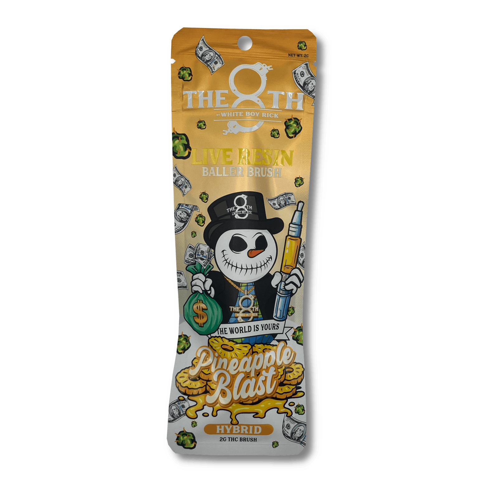 White Boy Rick | Live Resin Baller Brush - 2g - Pineapple Blast