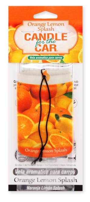 Product Smoke Odor Exterminator Candle for the Car ORANGE LEMON SPLASH