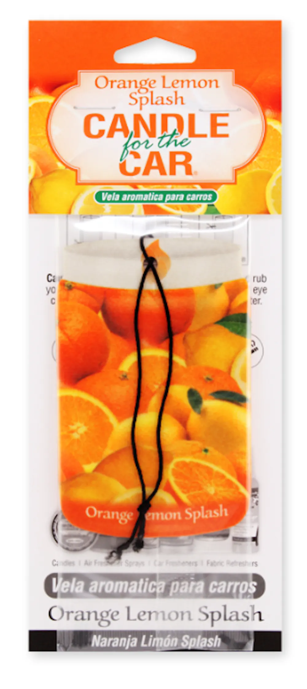 Product Smoke Odor Exterminator Candle for the Car ORANGE LEMON SPLASH