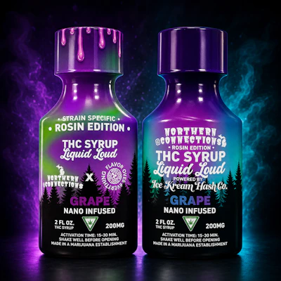 Liquid Loud x North Coast - 200mg Rosin Syrup - Grape - EDIBLES by Liquid Loud at King of Budz