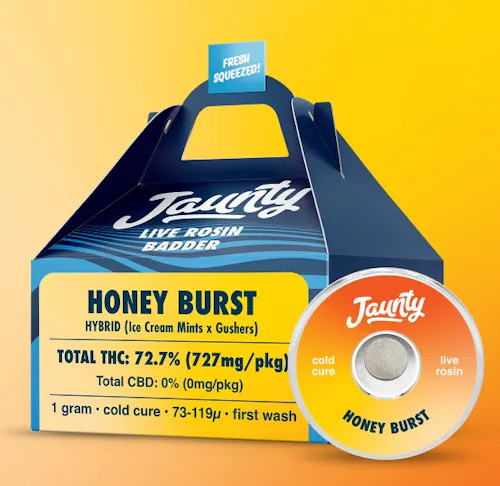Jaunty – Live Rosin Badder – Honey Burst – 1g-active