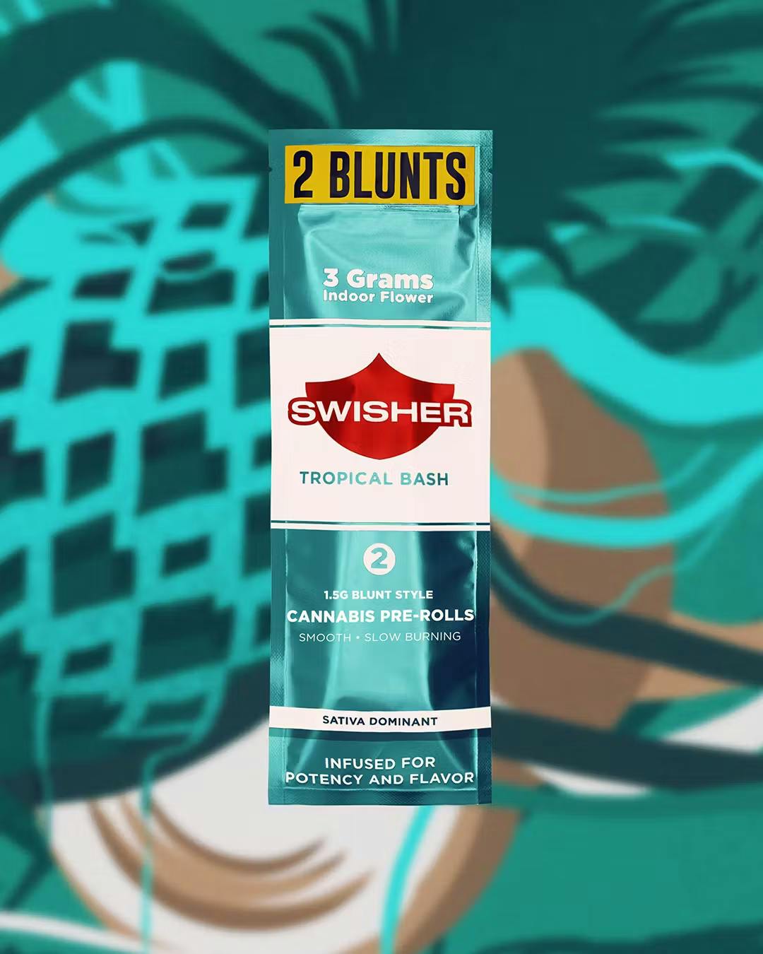 Swisher - 2-Pack 1.5g Infused Blunts - Tropical Bash (S)