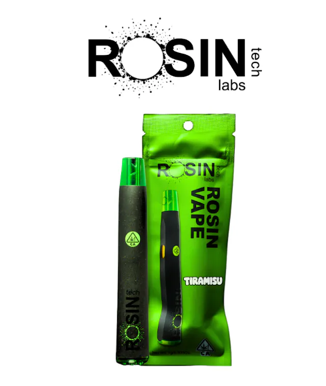 Rosin Tech Labs Rosin Vape Tiramisu 1g (indica hybrid, live rosin disposable)